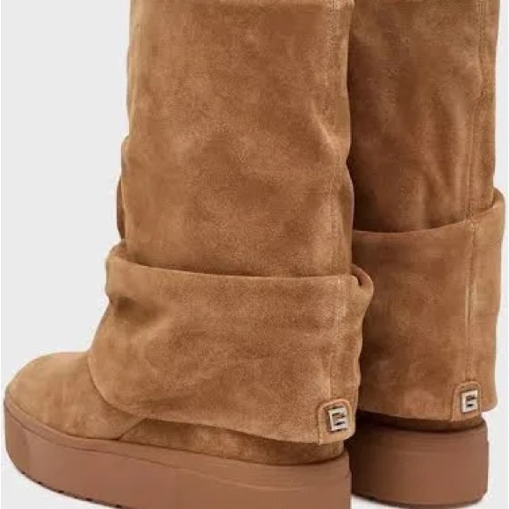 Guess Tan Suede Winter Boots